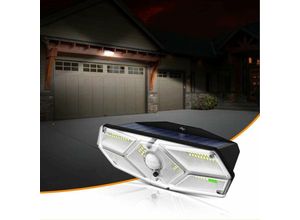 9130872352653 - Tovbmup - Outdoor Solar Light 104 led Wireless Motion Sensor IPX5 Wasserdichte Wandleuchte für Terrasse Veranda Garten