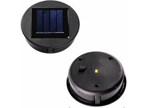 9130872353902 - Tovbmup - Stück Top-Ersatz-Solarlicht für Laterne Solarpanel-Lichtabdeckung mit einer LED-Lampe DIY-Solarlaterne für Gartendekoration im Freien