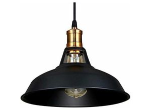 9130872353971 - Tovbmup - Vintage Industrie-Pendelleuchte E27-LED-Lampe Retro-Deckenleuchten Schirm für Küche Esszimmer Wohnzimmer Schlafzimmer Restaurant