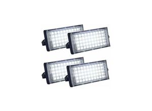 9130872354312 - Tovbmup - 4er-Pack Superhelle LED-Flutlicht für den Außenbereich IP66 Wasserdichtes Tageslicht-Flutlicht LED-Flutlicht