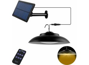 9130872354497 - Tovbmup - Solarleuchte mit Fernbedienung 3M Kabel Outdoor led Pendelleuchte IP65 wasserdicht Wandleuchte für Garten Hof Terrasse