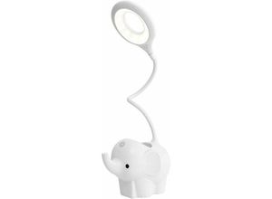 9130872354657 - Tovbmup - Schreibtischlampe dimmbare LED-Tischlampe Kinderlampe dimmbar 3 Helligkeitsstufen Augenschutz Touch-Steuerung kabelloses USB-Laden