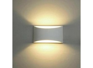 9130872356514 - Tovbmup - Moderne Innenwandleuchte Downlight Gips Wandleuchte mit 10W Leuchtmittel Wohnzimmer Schlafzimmer Korridor weiß