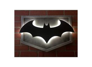 9130872356767 - Tovbmup - Batman led Nachtlicht Superheld 3d Wandleuchte Atmosphäre Logo Licht Heimtextilien Nachttischlampe