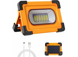 9130872356774 - Tovbmup - 60 w LED-Scheinwerfer 3000 Lumen Arbeitslicht mit 9000 mAh Akku und 4 wiederaufladbaren Modi Camping diy