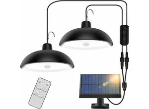 9130872358082 - Tovbmup - Solarleuchte für den Außenbereich 78 led 4 Modi mit Bewegungssensor Fernbedienung 360 ° verstellbares Solarpanel 3 Helligkeiten IP65