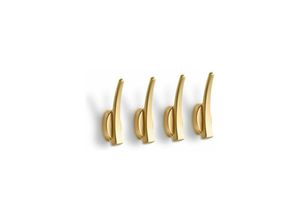 9130872387167 - Badezimmerhaken-Set mit 4 goldenen Wandhaken Handtuchhaken Kleiderhaken einfache Wandhaken strapazierfähige Hardware-Haken zum Aufhängen goldene