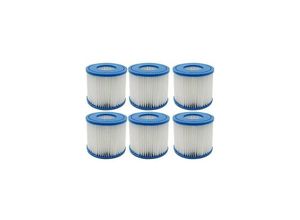 9130872387976 - Tovbmup - Staubsauger-Zubehör 6er-Pack Whirlpool-Poolfilter Typ d Ersatzfilterkartusche