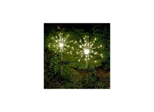 9130872388607 - Solar-Lichterketten Solar-Garten-Lichterketten Warmweiß mit 2 Modi Funkelnde und gleichmäßige Beleuchtung für Garten Terrasse Hof Blumenbeet