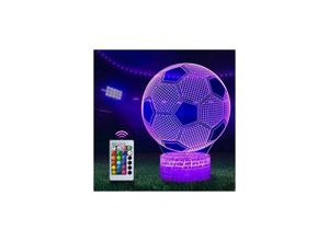 9130872389208 - Nachtlicht Fußball Nachtlicht 3D LED Optische Lampe Illusion Nachtlicht Kind Illusion Soccer Nachteffekt für Zimmer Nachttisch Mädchen Sohn