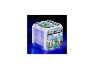 9130872390570 - Tovbmup - Minecraft Wecker Coolie Fear Cartoon Led Digital Color Luminous Clock Geburtstagsgeschenk Weihnachtsgeschenk - Dontodent