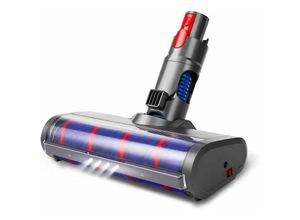 9130933762117 - KZQ - Weiche Reinigungsbürste mit LED-Licht – Reinigungskopfaufsatz kompatibel mit Dyson V11 V10 V8 V7 Akku-Handstaubsaugern für Hartholzböden