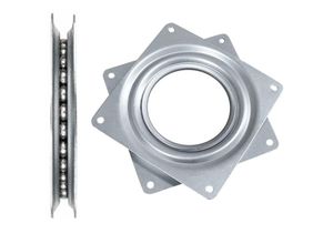 9132593256517 - Memkey - Vierkantlager-Schwenkplatte quadratisches Kugellager 4-Zoll-Kugeldrehung quadratisches Tablett mit 360-Grad-Drehung für Möbel