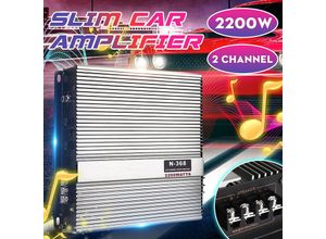 9137784754353 - Lautsprecher Leistungsstarker 2200 W 20-Kanal-Audio-Power-HiFi-Verstärker 10-16 V Lautsprecher-AV-Verstärker für Autohaus