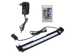 9137784893519 - Insma - 32cm Aquarium Ramp 9 led 10W rgb Beleuchtungslampe mit Fernbedienung Fantablau