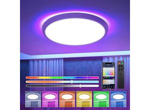 9137784929355 - Insma - BlitzWOLF led Deckenleuchte 50W 4100LM Smart WiFi rgb cct Dimmbare Deckenleuchte Alexa Google Fantablau