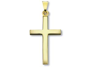 9145546193364 - Ketten-Anhänger Kreuz Anhänger aus 333 Gelbgold Schmuckanhänger Gr Damen Gelbgold 333 goldfarben (gold) Damen Anhänger Gold Schmuck