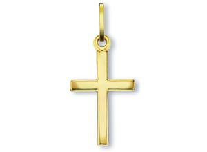 9145546193449 - Ketten-Anhänger Kreuz Anhänger aus 333 Gelbgold Schmuckanhänger Gr Damen Gelbgold 333 goldfarben (gold) Damen Gold Schmuck