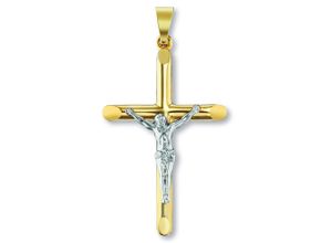 9145546193456 - Ketten-Anhänger Kreuz Anhänger aus 333 Gelbgold Schmuckanhänger Gr Damen Gelbgold 333 goldfarben (gold) Damen Anhänger Gold Schmuck