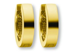 9145546196518 - Paar Creolen Ohrringe aus 333 Gelbgold Ø 125 x 30 mm Ohrringe Gr Damen Gelbgold 333 goldfarben (gold) Damen Creolen Gold Schmuck