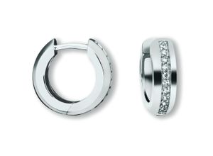 9145546197096 - Paar Creolen Zirkonia Ohrringe aus 925 Silber Gr Damen mit Zirkonia Silber 925 (Sterlingsilber) silberfarben (silber) Damen Silber Schmuck