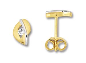 9145546199038 - Paar Ohrhänger Zirkonia Ohrringe Ohrstecker aus 333 Gelbgold Gr Damen mit Zirkonia Gelbgold 333 goldfarben (gold) Damen Ohrhänger Gold Schmuck