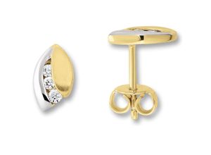 9145546199052 - Paar Ohrhänger Zirkonia Ohrringe Ohrstecker aus 333 Gelbgold Gr Damen mit Zirkonia Gelbgold 333 goldfarben (gold) Damen Ohrhänger Gold Schmuck