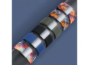 9145576237786 - Cofi 1453 - Uhrenarmband aus Stoff für die Watch 8   7   6   se   5   4   3   2 (41 mm   40 mm   38 mm) Geflochtenes Stoffarmband Grün