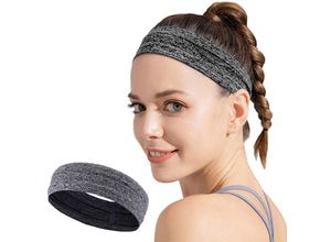 9145576257715 - Cofi 1453 - Elastisches Stoffstirnband für Lauffitness in Hellblau