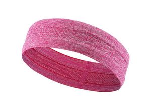 9145576257746 - Elastisches Stirnband aus Stoff zum Laufen Fitness Pink