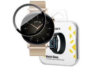 9145576261866 - Cofi 1453 - Schutzglas Full Glue kompatibel mit Huawei Watch gt 3 (46mm) Schwarz