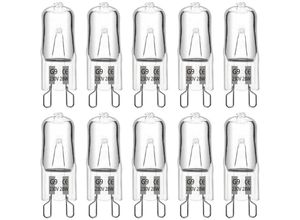 9147247372895 - Osqi - G9-Halogenlampe 28 w 230 v 370 lm 2700 k warmweiß dimmbar G9-Kapselbirnen für Kronleuchter Landschaftslampen Wandleuchten