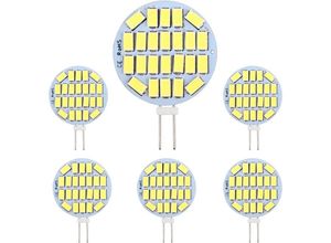 9147247374646 - Memkey - G4 led 3 w AC12–24 v 300 lm Kaltweiß 6000 k 24 x 5730 smd 30 w Halogenlampen-Äquivalent nicht dimmbar runde G4-LED-Glühbirne für