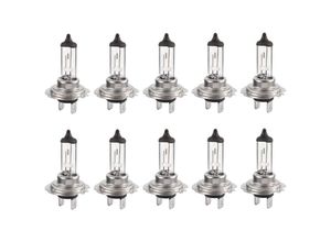 9148380614675 - Aougo - 10 Stück LED-Halogenbirne 12 v H7 55 w langlebige warmweiße Glühbirne Fern- Abblendlicht für Auto