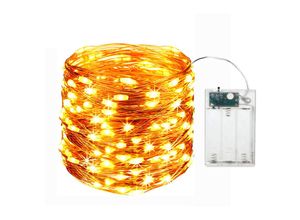 9155505007199 - Lycxames - 20 led Lichterketten Batteriebetriebene Mini led Lichterkette 2M Innen- und Außendekoration Licht für Schlafzimmer Weihnachten Hochzeit