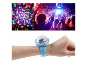 9155505009728 - LED-Sternenhimmel-Projektor Galaxy-Projektionslicht Disco-Armbandlicht für Kinder Partykugellampe Farbwechsel-Nachtlicht (Blau)