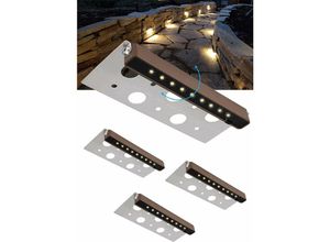 9155505011158 - Lycxames - Lighting 4 Pack 7 25W led Hardscape Lighting Wandeinbauleuchten IP68 Wasserdicht 12V-36V Niederspannung ac dc Warmweiß 2700K Hardscape