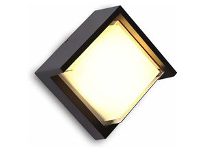 9155505011769 - Lycxames - 12W led Außenwandleuchte   Aluminiumgehäuse - IP65 Wasserdicht - Für Innen und Außen geeignet (12W-3000K) [Energieklasse a+]