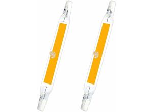 9155505014753 - Leuchtmittel R7S LED 118mm warmweiß 6000K  R7S 7W COB LED Nicht dimmbar LED Stablampe 118mm Slim für Deckenfluter Stehlampe 2 Stück