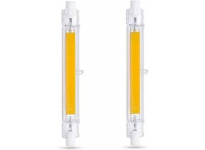 9155505014791 - Leuchtmittel R7S LED 118mm warmweiß 3000K  R7S 13W COB LED Nicht dimmbar LED Stablampe 118mm Slim für Deckenfluter Stehlampe 2 Stück