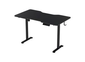 9178524702760 - Höhenverstellbarer Schreibtisch mit Desktop 120x60cm Ergonomischer Tischplatte mit Memory-Steuerung Schwarz - Tolletour