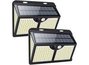 9199938825234 - Solarleuchte für den Außenbereich [4 Arbeitsmodi 270 Beleuchtungswinkel] kabellose Solarleuchte für den Außenbereich wasserdichte IP65-LED-Leuchte