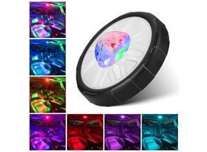 9300920739082 - Memkey - LED-Auto-Innenraum kabellos USB-LED-Auto-Innenbeleuchtung rgb 12 Farben Auto-Touch-LED-Lampe für Kofferraum Boot Wohnwagen