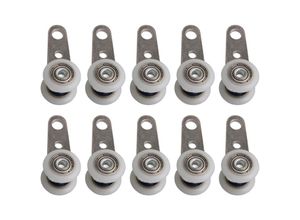 9300920745601 - Memkey - Set mit 10 Rollen für Erkerfenster oder Schiebetüren – Metall und Kunststoff – 45 x 19 cm