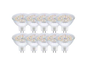 9302366296525 - GU53 LED-Leuchtmittel MR16 led 12 v 3 w entspricht 30 w Halogenlampe Warmweiß 3000 k nicht dimmbare LED-Spot-Leuchtmittel 10 Stück