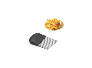 9309780319892 - Gemüseschneider aus Edelstahl – Wellenschneider – Küchenhelfer für Pommes Frites Kartoffeln Gemüse Obst und Waffeln - Lycxames