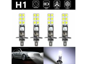 9309986212614 - Csparkv - 4 Stück led H1 led 12 v 6000 k weiß 55 w led Auto Nebelscheinwerfer Fahrlicht LED-Scheinwerferlampe