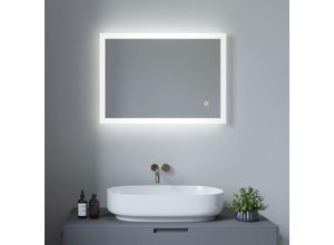 9311719155563 - Aquabatos - Badspiegel mit led Beleuchtung Touch Wandspiegel Kaltweißer 6400K Wand-schalterDimmspeicher Badezimmerspiegel IP44 energiesparend 50x70