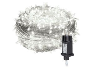 9311835559894 - Swanew - 30M 300 led Lichterkette 8 Lichtmodi Wasserdicht Party Garten Strom Beleuchtung Innen Außen Weihnachten Hochzeit Deko Kaltweiß