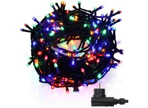 9311835559986 - Swanew - 20M 200 led Lichterkette 8 Lichtmodi Wasserdicht Party Garten Beleuchtung Innen Außen Weihnachten Hochzeit Deko bunt